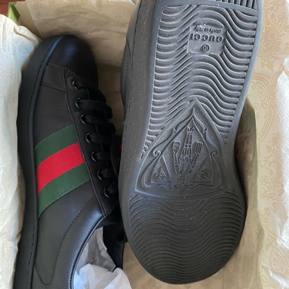 Gucci Ace Leather Sneaker size 8 men - Picture 3 of 13